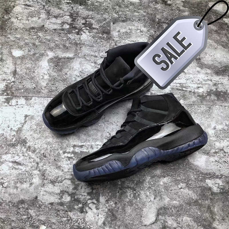 

Release Cap And Gown 11 Prom Night Blackout 11S Basketball Shoes Men Authentic Real Carbon Fiber Sports Sneakers With Box 378037-005 3VL9