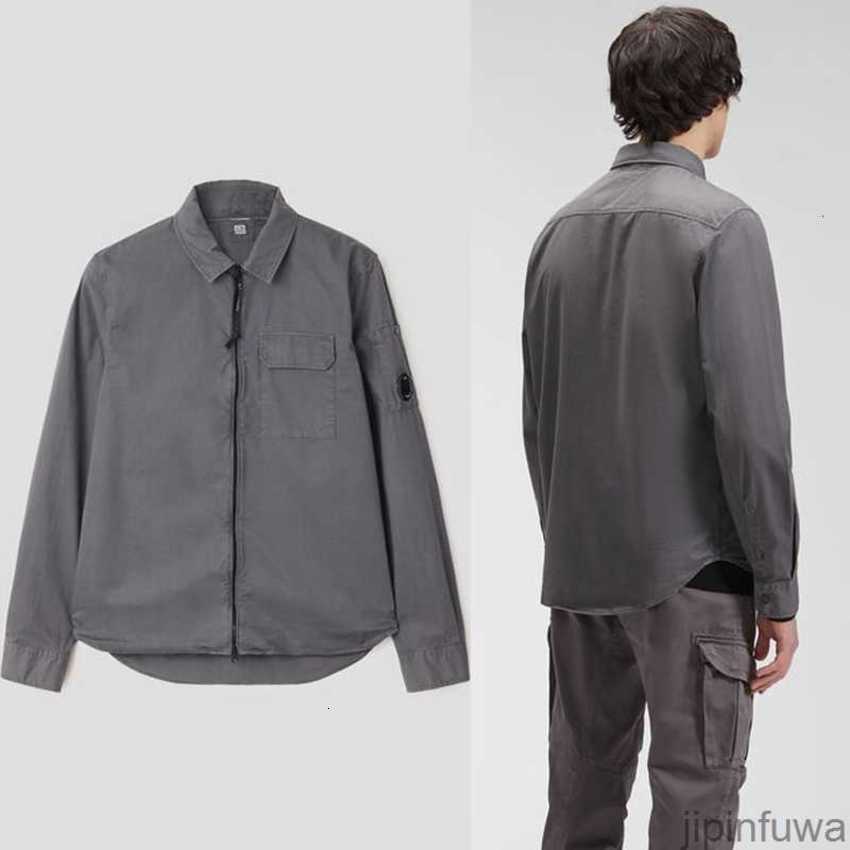 

Jackets Men's 2023 Spring Casual Hoodie CP Shirts Long Sleeve Jacket Pocket Company Goggles Lens Decoration Zipper Thin UK High Street Coats Sweats LA7U, Yellow