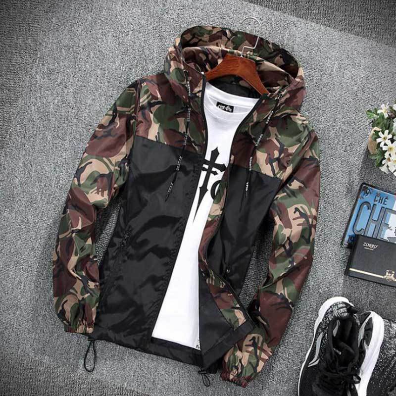 

Men's Trench Coats Spring Autumn Coat Jacket Camouflage Young Couples Outerwear Colorful Tops Clothes Casual Big Boys Jackets for MY015 230202, Blue