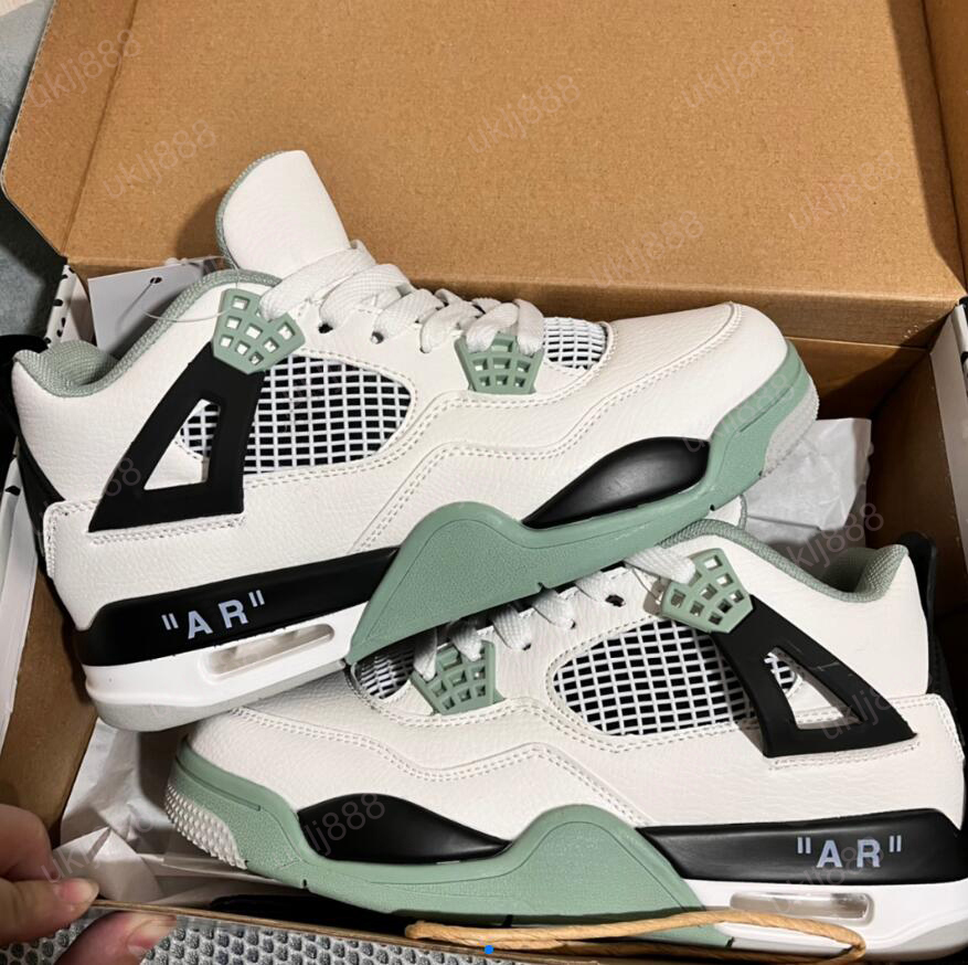 

Basketball Shoes Sport Sneakers University Blue Bred Sail Black Cat White Cement Cool Grey Red Thunder Retro Bred Unc Royalty Og Jumpman 4 4S, Lime green