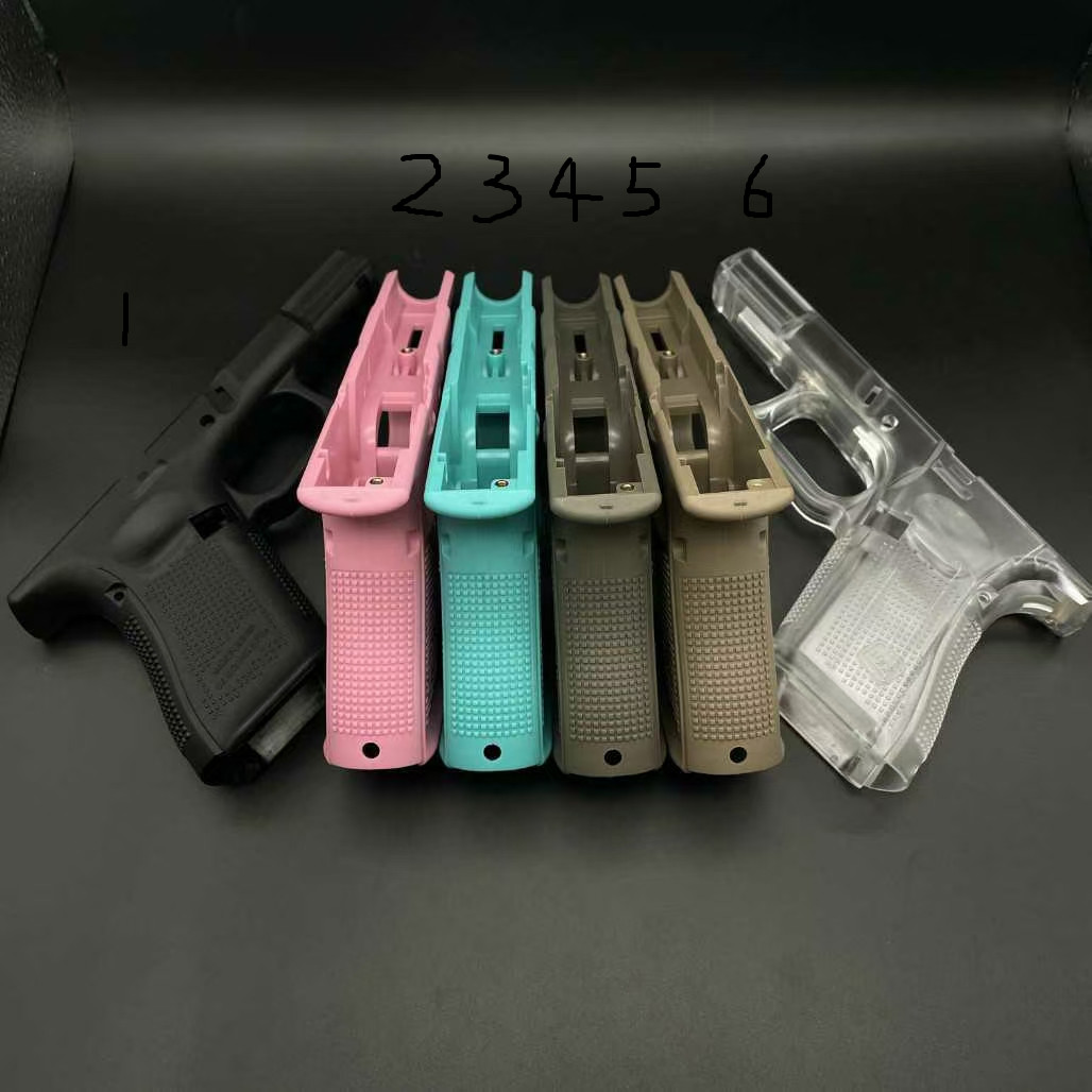 

Tactical Ourdoor P80 Glock 17 P1 Glock 19 P3 Frame 3D printed Plastic made of .BK and White, G17