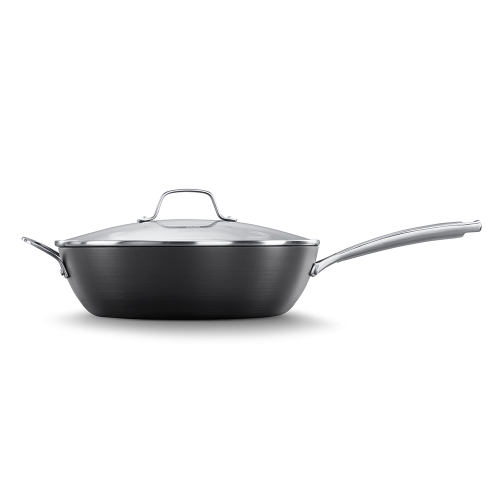 

Calphalon Classic AquaShield Nonstick Cookware 12-Inch Jumbo Fryer Pan with Lid