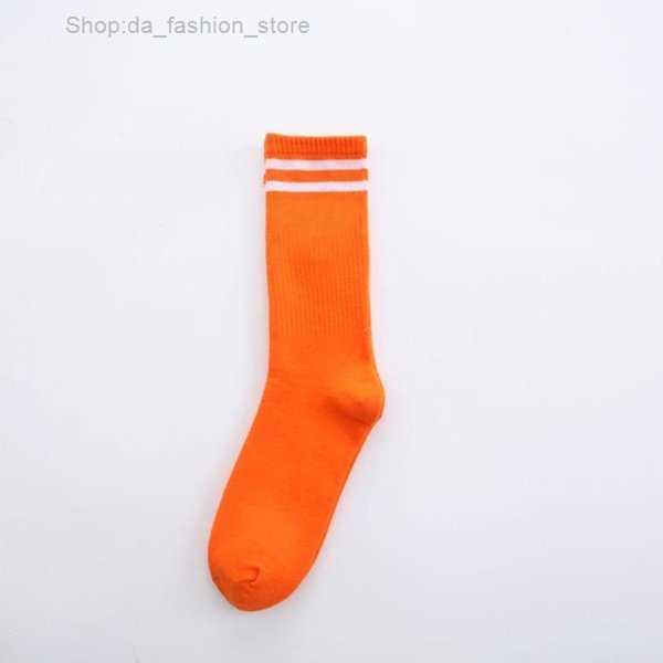 

Men's Socks Stocking Multiple Colour Fashion Women and Men Jogging Sock Casual High Quality Cotton Breathable Basketball Football Sports 1 E2W5, Orange