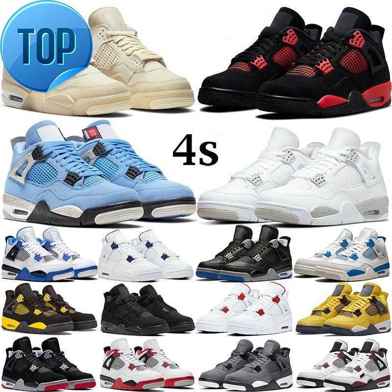 

Jumpman 4 Retro Men Basketball shoes 4S Black Cat UNC Bred Womens University Blue The Cactus White Grey Pure Royalty Men Sport Sneakers Size DKN7, 24