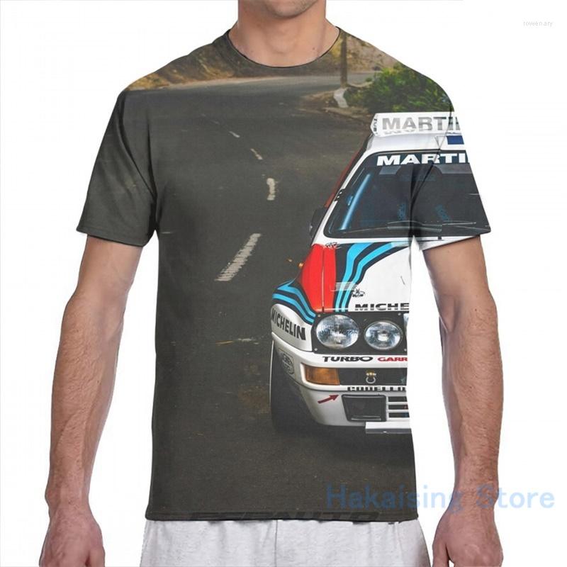

Men's T Shirts Lancia Delta HF Integrale Martini Racing Livery Men T-Shirt Women All Over Print Girl Shirt Boy Short Sleeve Tshirts, 2-women