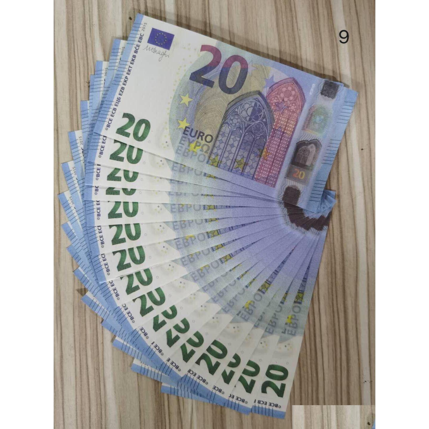 

Other Festive Party Supplies 20 Money Paper Realistic Prop Copy For Euros Movie Play Note Nightclub Business Fake Collection Bank Dhqfc