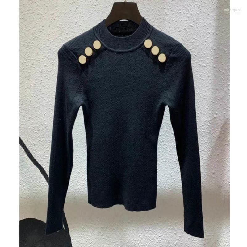 

Women' Sweaters 21 Autumn Winter Women Solid Knitted Pullovers Long Sleeve Round Collar Jumper High Quality All Match Slim Bottoming Shirt, Black