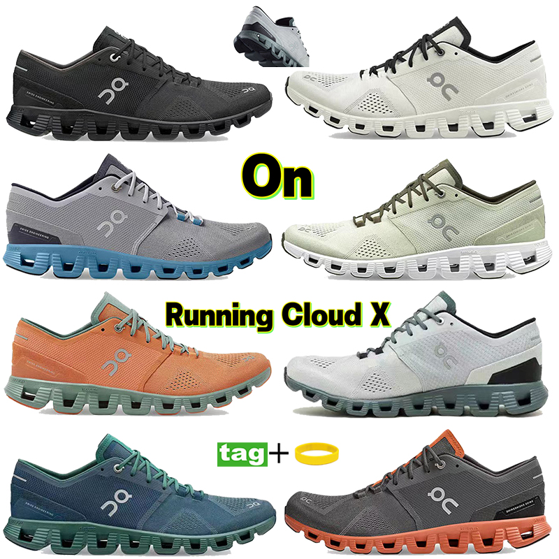 

2023 Top On Running Cloud X Shoes Men Black White Ash Alloy Grey Orange Aloe Storm Blue Rust Red Runner Sneakers Women Designer Rebound Leisure Fitness Sport Trainers, 05 ash