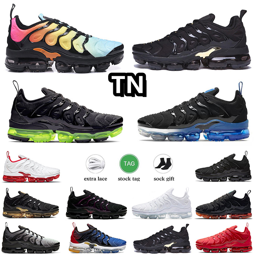 

TN Plus Mens Running Shoes Triple Black Triple white Cherry Hyper Blue Ice Blue Magenta Bubblegum Knicks Vibes worldwide Purple Men Women Sports Trainers Sneakers, Item#7