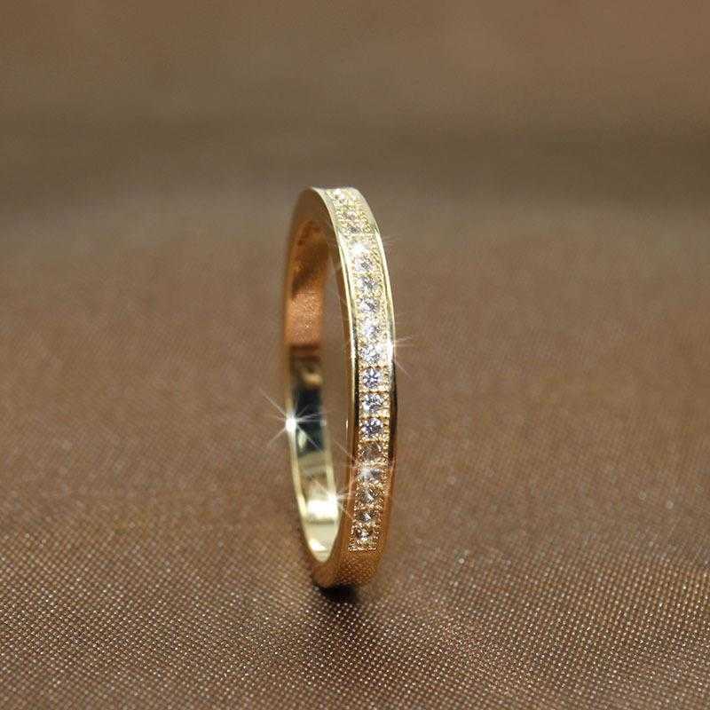 

Cluster Rings 3 Colors Simple Gold Rose Gold Silver Color Round Rings for Women Party Wedding Engagement High Quality Fashion Jewelry G230202