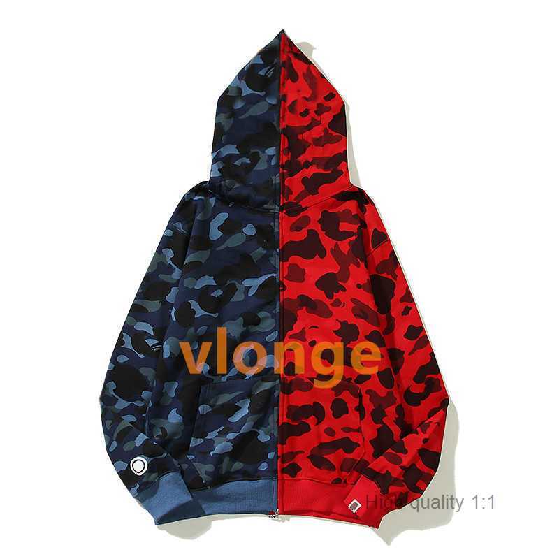 

Mens Hoodies Black Hoodie Jackets Women Sportswear Sweatshirt Multiple Color Embroidery Thick Zipper Streetwear Christmas Camouflage VIUY 1 YO1Z, 549-red blue