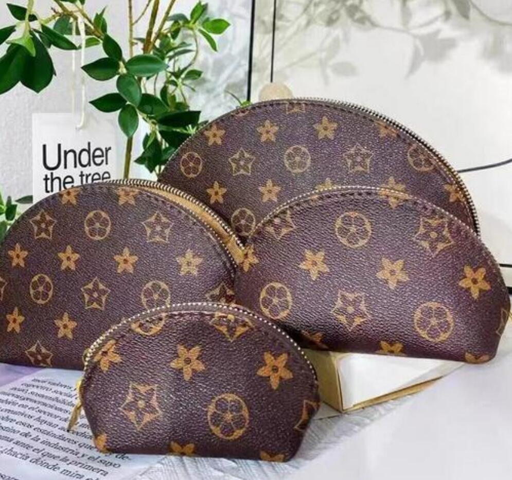 

2022 viutont womens cosmetic bags organizer famous brand makeup bag designer travel pouch make ladies cluch purses organizador toiletry bag 4pcs, Brown