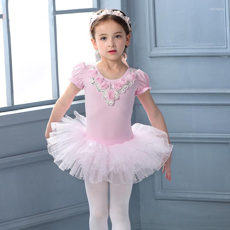 

Stage Wear Pink/Peach Toddler Kids Ballet Dresses Children Ballerina Clothes Princess Dance Costume For Girls Dancing