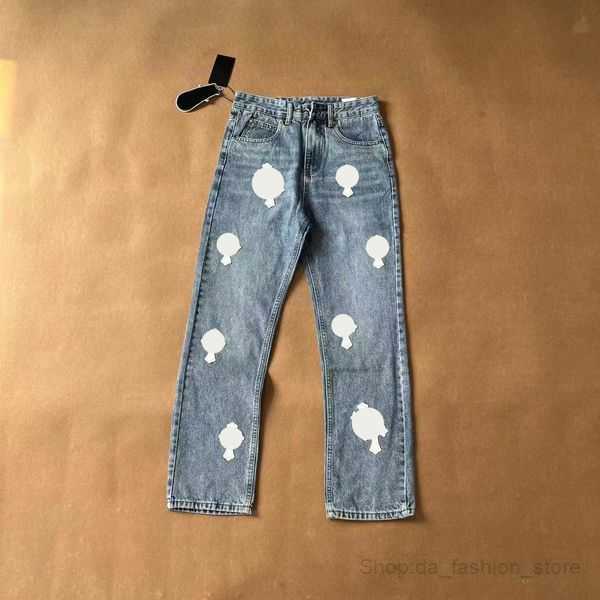 

Designer Clothing Mens Jeans Denim Pants Chromes Cross Designer Mens Jeans Ch Washed Into Old Straight Jean Hearts Splash-ink Loose Crucifix Printed Casual size 28-36