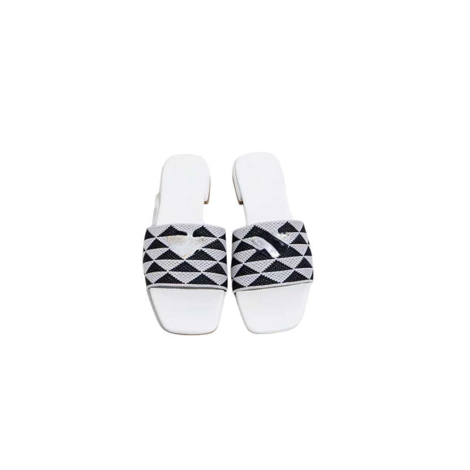 

Brand Casual Shoes Slippers Woman Beach Black White Pink Sandals Flat Prices Comfort Bottom Couple Models