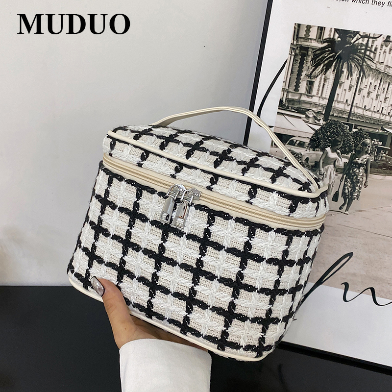 

Cosmetic Bags Cases MUDUO Makeup Bags Women Travel Cosmetic Wash Pouch Waterproof Toiletries Storage Bag Ladies Neceser Make Up Organizer Beauty Bag 230203, White