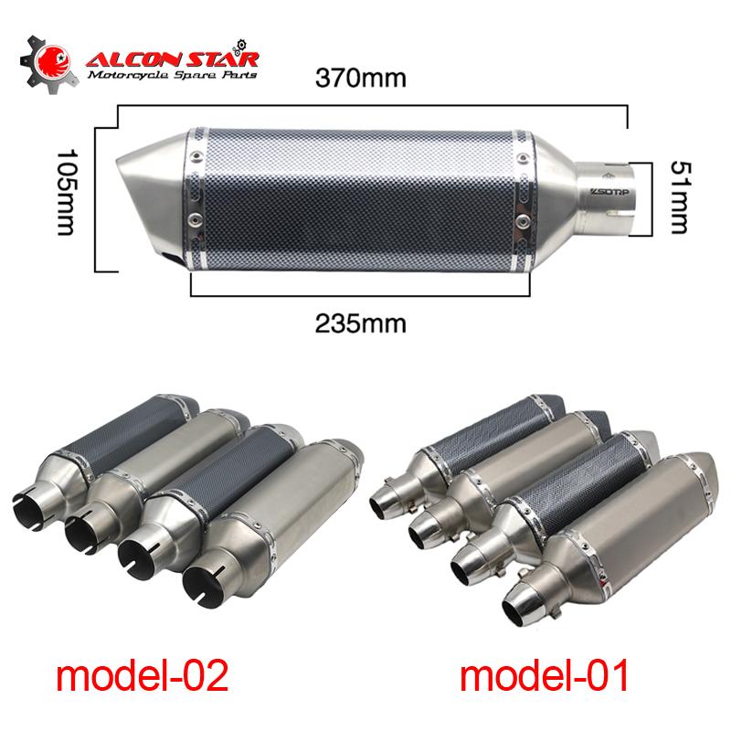 

Motorcycle Exhaust System Alconstar- 51mm Motocross AK Yoshimura Muffler Pipe With DB Killer Escape Moto Cafe Racer Dirt Bike