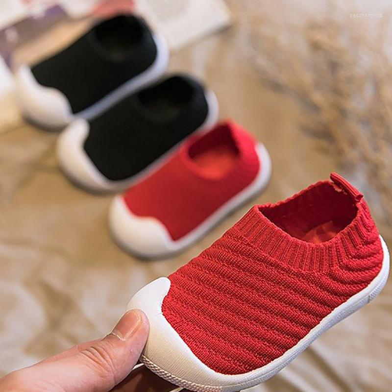 

First Walkers Infant Baby Spring Autumn Children's Knit Shoes Girls Boys Casual Non-slip Soft Bottom Toddler, Pink