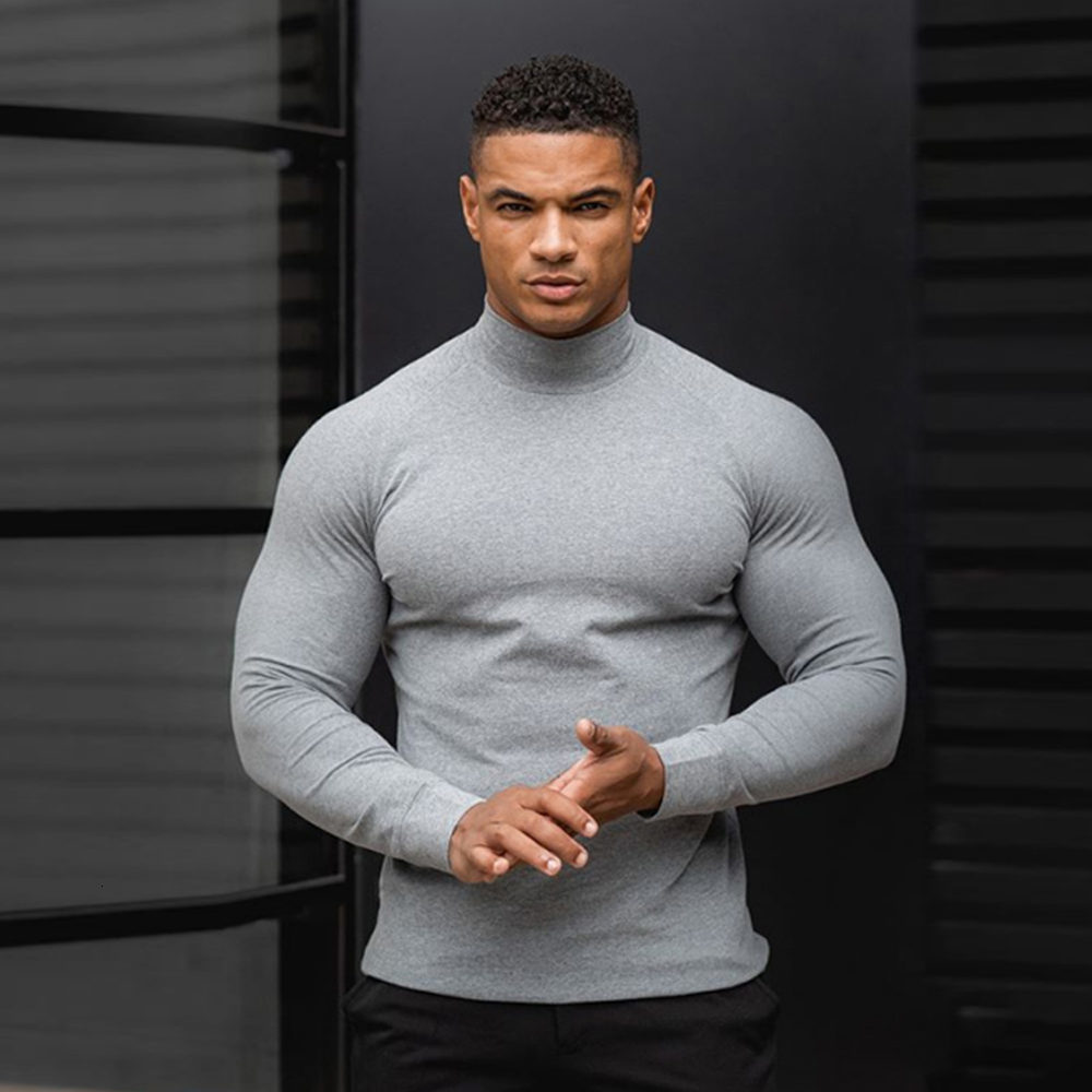 

Men's T-Shirts Quick dry Long sleeve Shirt Men Gym Fitness T-shirt Male Running Sport Bodybuilding Skinny Tee Tops Spring Workout Clothing 230203, Navy blue
