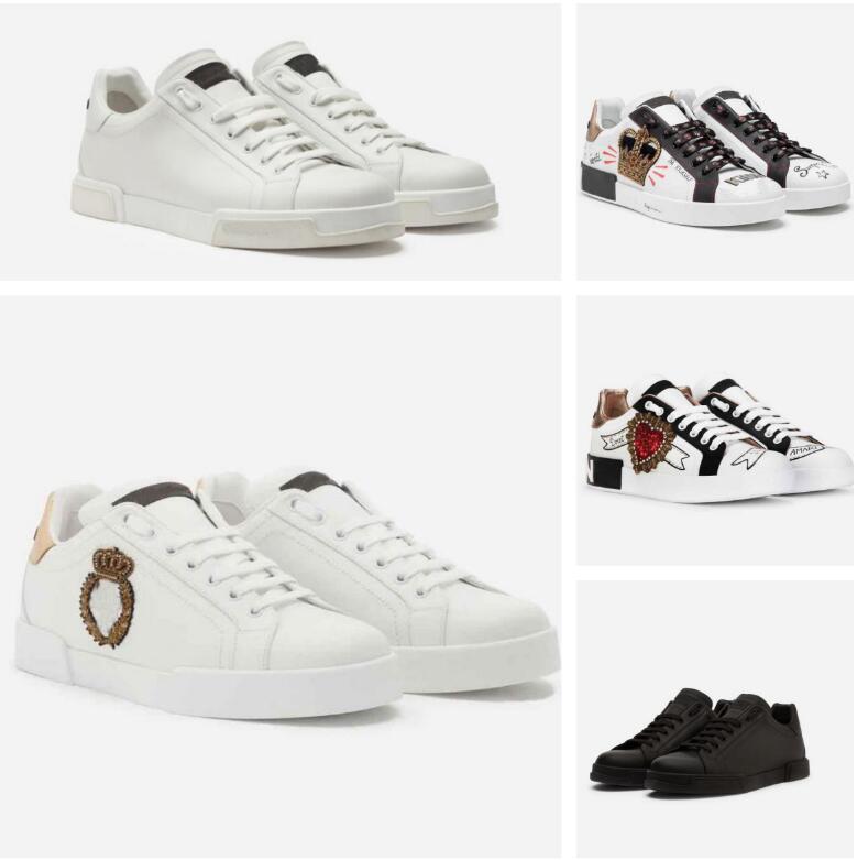 

Elegant Brands 23S/S WhiteFlat Outdoor Sneakers Shoes Custom Zero Casual Walking PORTOFINO rubber toe Napa calfskin sneaker Comfort Casual Trainers EU38-46