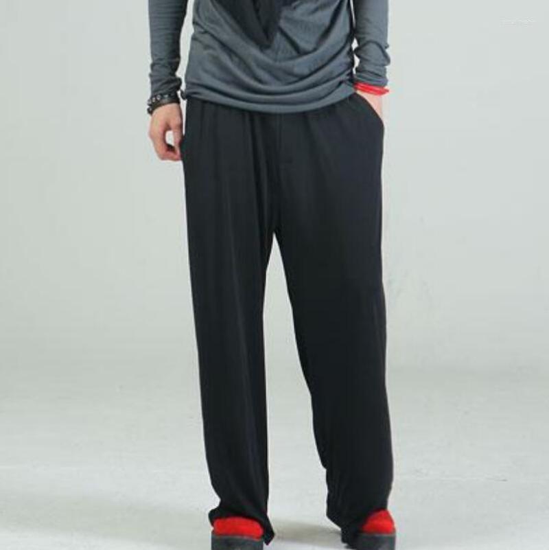 

Men's Pants Summer Men's Ffashion Personality Custom Large Size All-match Nine Points Casual Wide-leg 27-44, Black