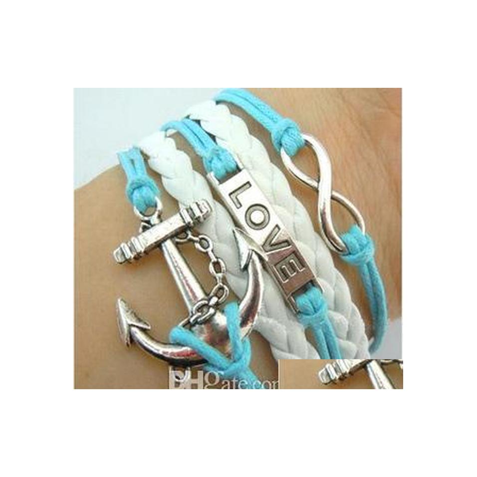 

Charm Bracelets Bangle Straps Wrap Around Bracelet Personalized Love Leather Beautifly Pseras Endless Infinity Drop Delivery Jewelry Dhncj