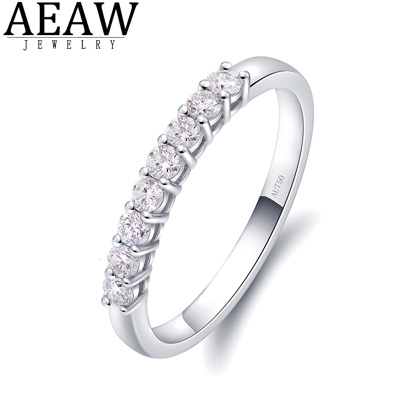 

Solitaire Ring AEAW 14k White Gold 0.25ctw 2mm DF Round Cut Engagement Wedding Lab Grown Diamond Band for Women 230202