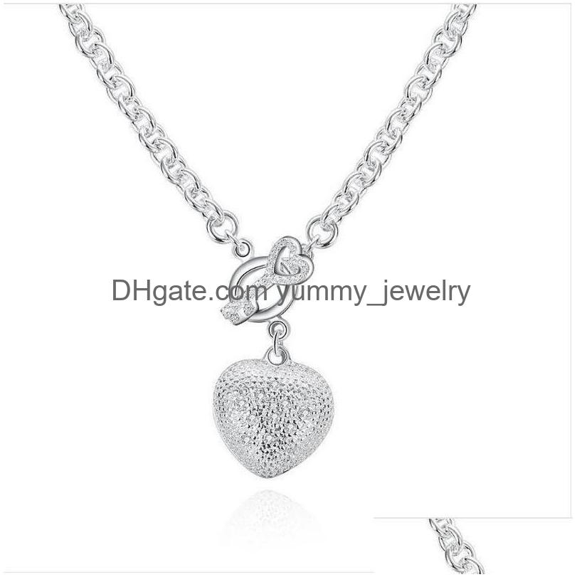 

Bracelet Necklace Top Sales Womens Sier Jewelry Set Dsss061 High Grade 925 Sterling Neckace Bracele Drop Delivery Sets Dh8Qf, Silver