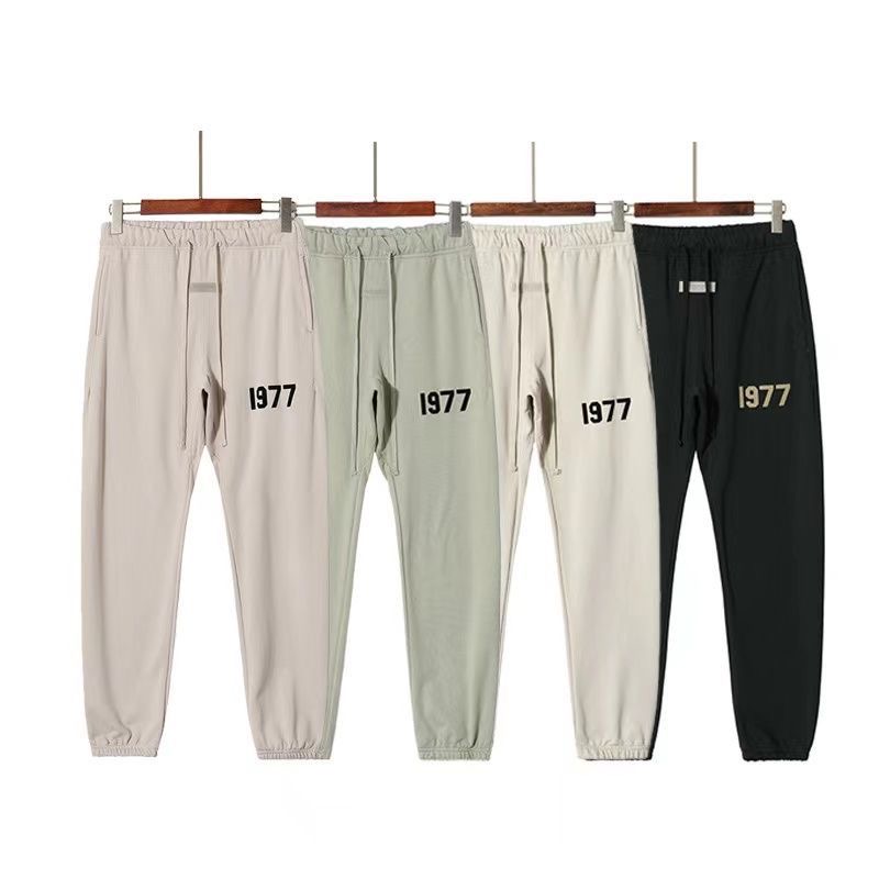 

23SS Letter Print Men's Plus Size Pants Women Cotton Trousers Fashion Autumn Winter