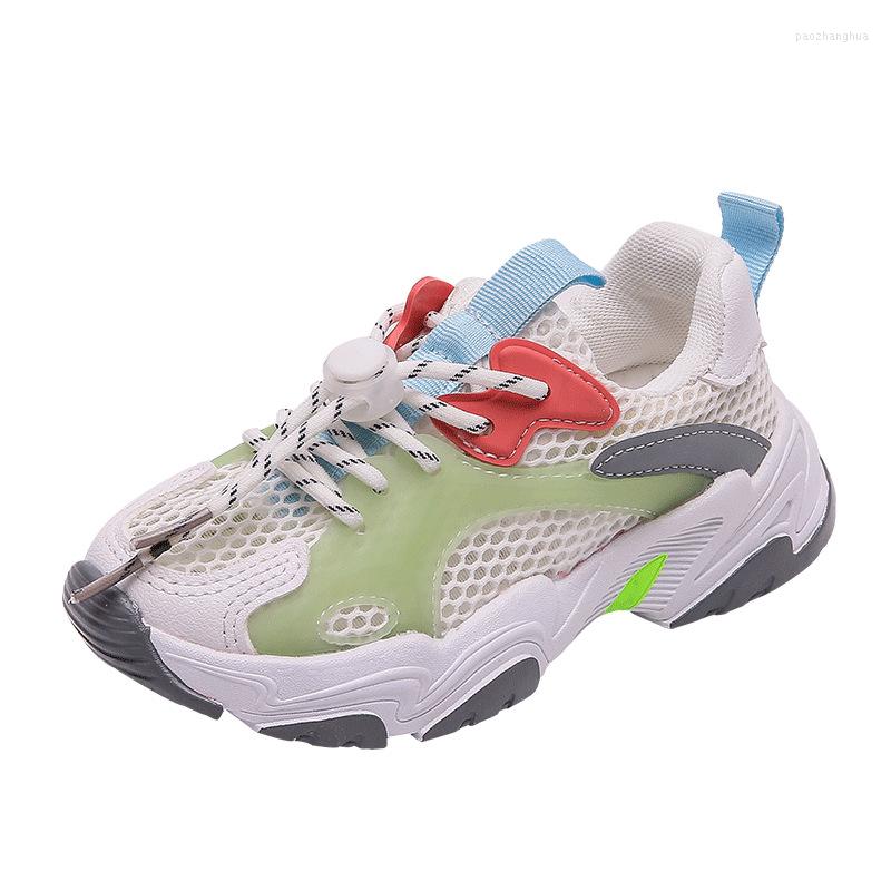 

Athletic Shoes COZULMA Children Sports 1-6 Years Boys Girls Summer Autumn Running Baby Toddler Breathable Soft Sole Sneakers 21-30, Green