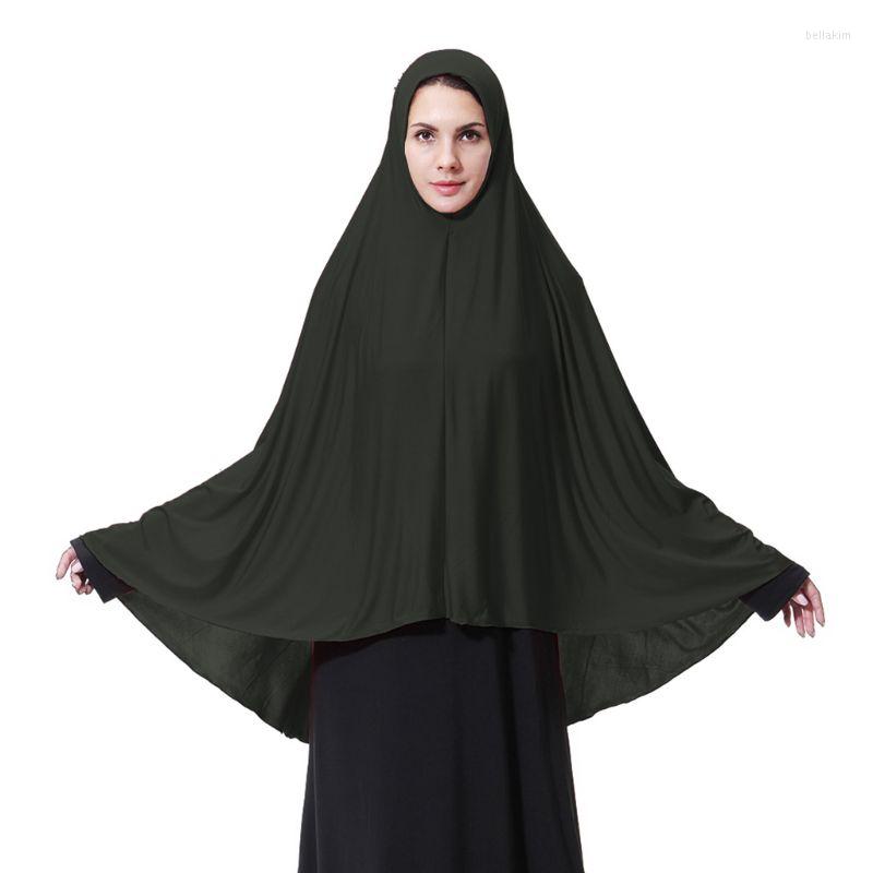 

Scarves Womens Extra Long Milk Fiber Muslim Arab Hijab Elegant Solid Color Islamic Prayer Lightweight Head Scarf Wrap Shawl 2XPC