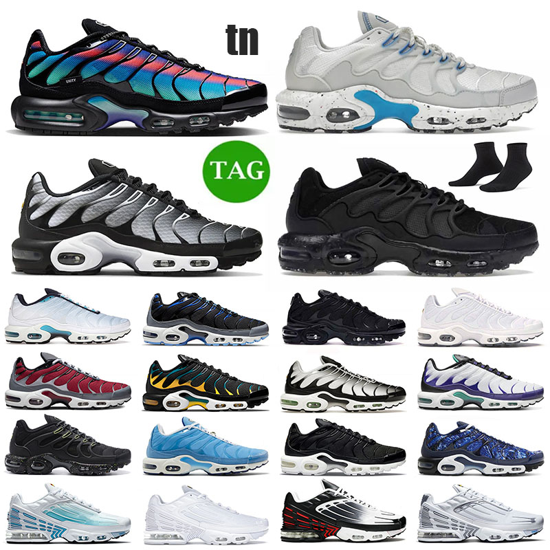 

TN Plus Running Shoes Men Women tn 3 Terrascape Unity Reflective Bred Triple Black White Laser Blue Silver Mens Trainers Outdoor Sports Sneakers, A1 36-45 laser blue