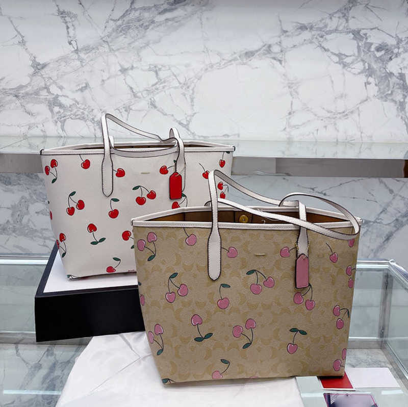 

Designer Bags Leather totes Fashion Bags Ladies For Women Bag Purses Handbags Womens Handbag Purse Tote Shoulder Female Cherry Print 230130, Cobag153-1-25x23cm