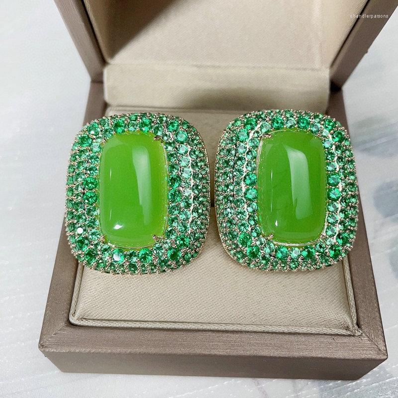 

Stud Earrings Bilincolor Trendy Green Earring For Women