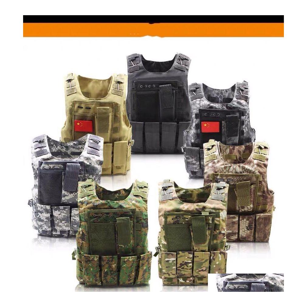 

Hunting Jackets Outdoor Breathable Tactical Mesh Vest Mtifunctional Training Combat Waistcoat Cs Paintball Safety Clothing Equipment Dhupz, Lavender