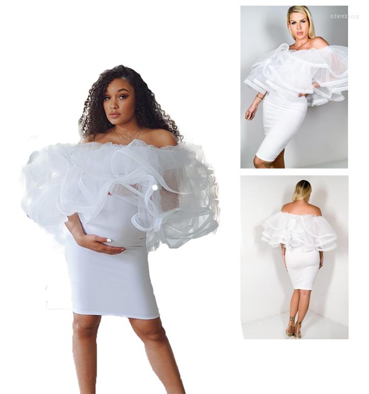 

Women's Sleepwear Sexy Women Maternity Gown Custom Made Elegant Floor Length Tiered Dress For Poshoot Prom Party Slim Fit Nightgowns, Black