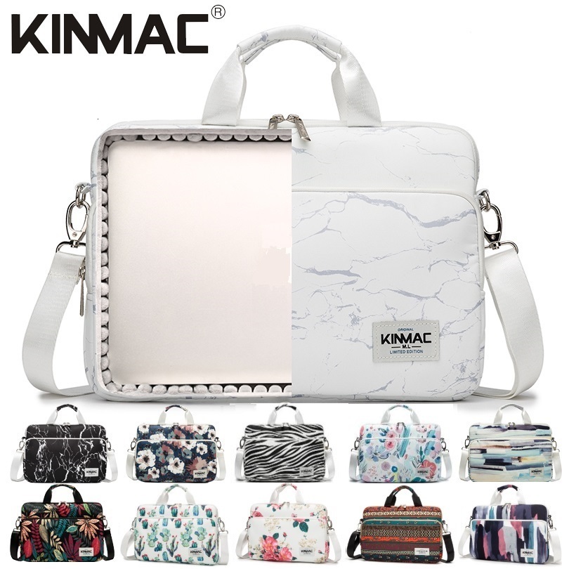 

Laptop Bags Kinmac Brand Laptop Bag 13 14 15.6 Inch Lady Women Man Shoulder Messenger Handbag Case For MacBook Air Pro Notebook PC Dropship 230203