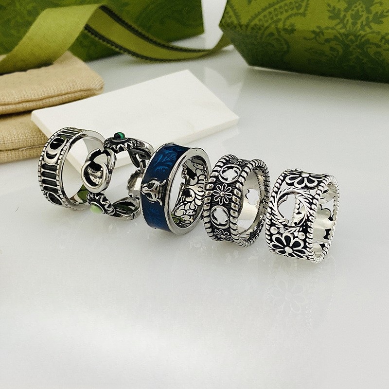 

designer ring Fashion gold g letter band rings bague for lady women men Party wedding lovers gift engagement jewelry Valentine's Day gift us size 5 6 7 8 9 10 11 12