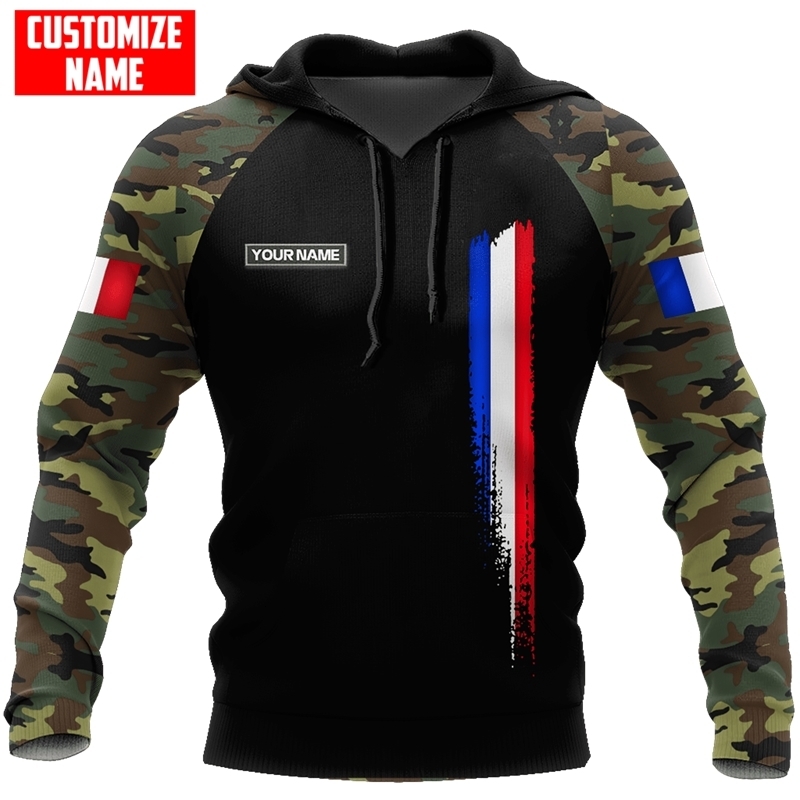 

Mens Hoodies Sweatshirts Spring and Autumn Womens Fashion Casual Hoodie French Army 3D Fully Printed JacketZipper 01 230202, Fg - 01