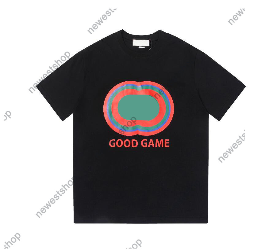 

2023 designer mens T Shirts summer T shirt luxury circle classic letter print tshirts simple clothing Casual good game cotton tee top, Apricot