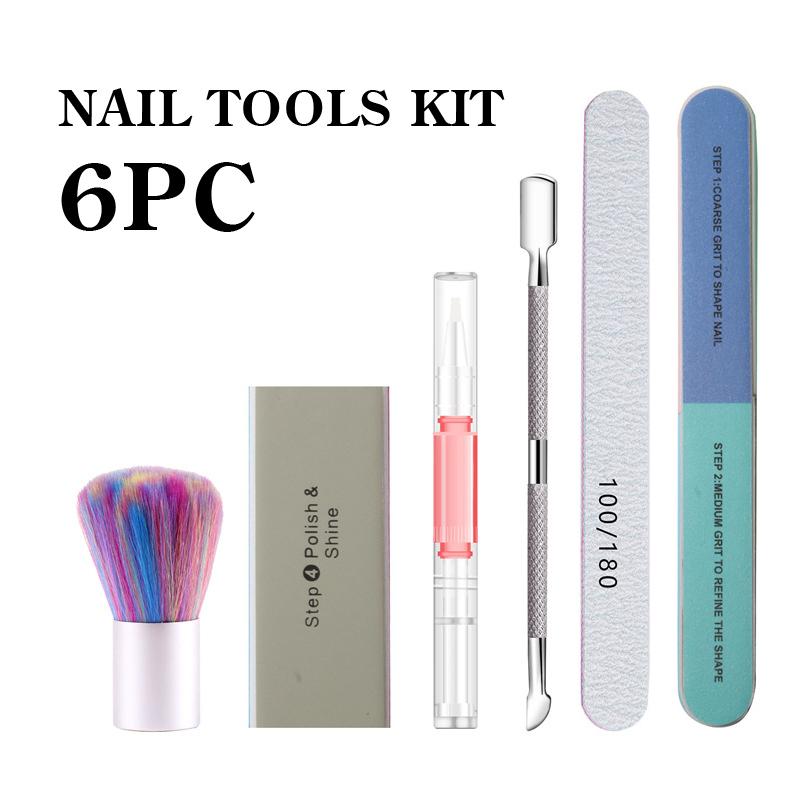 

Nail Art Kits Manicure Set File For Gel Polish Tools Kit Finger Margin Oil Dust Pen Brush Dead Skin Scissors DIY