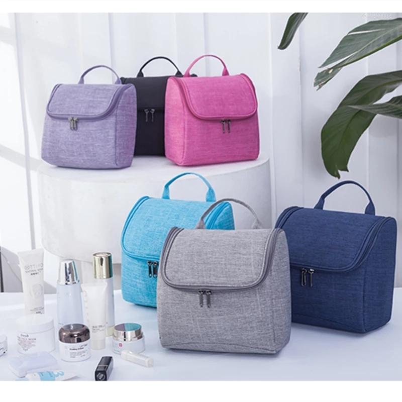 

Cosmetic Bags Personal Men Women Bathroom Make Up Bag Hanging Travel Storage Beauty Waterproof Makeup Wash Organizer, Black