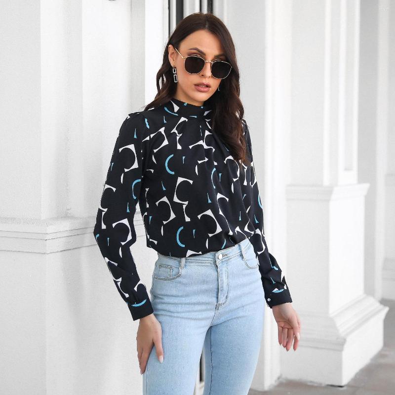 

Women's Blouses POFGD 2023 Design Street Casual Style Women Single Breasted Lady Shirt Fashion Pure Color Long Sleeve Lapel, Pink