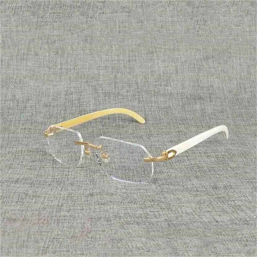 

22% OFF2023 Natural Wood Square Clear Buffalo Horn Oversize Rimless Eyeglasses Frame for Men Reading Optical Oval Oculos