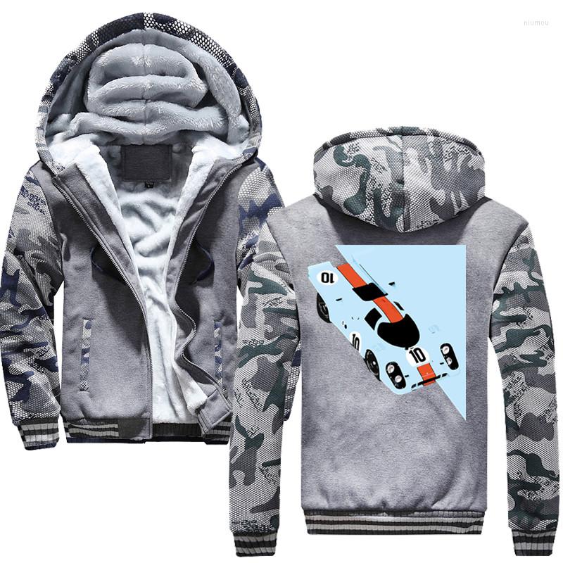 

Men's Hoodies 917 Racing Men Fashion Winter Plush Thick Hoodie Jacket Casual Hooded Sweatshirt Warm Overcoat, Black