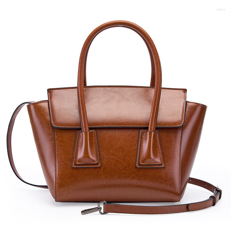 

Evening Bags Brand Designer Genuine Leather Ladies Hand Bag Elegant Fashion Female Shoulder Messenger Women Casual Tote Crossbody Handbag, Black