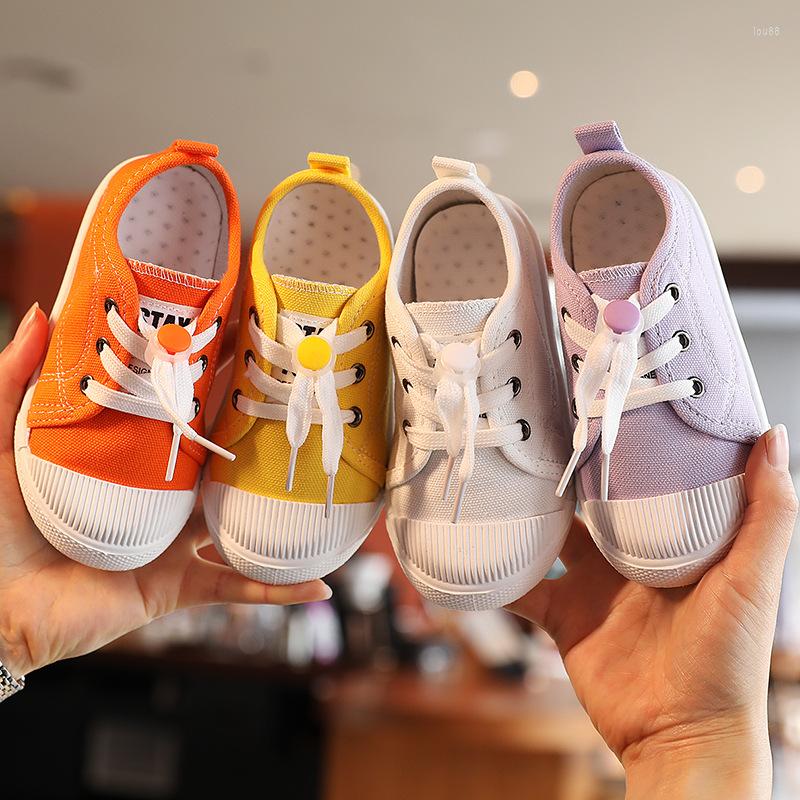 

Athletic Shoes Children's Small White 2023 Spring Low-cut Canvas Toddler Boys And Girls Casual Biscuit Kids Fashion, Purple