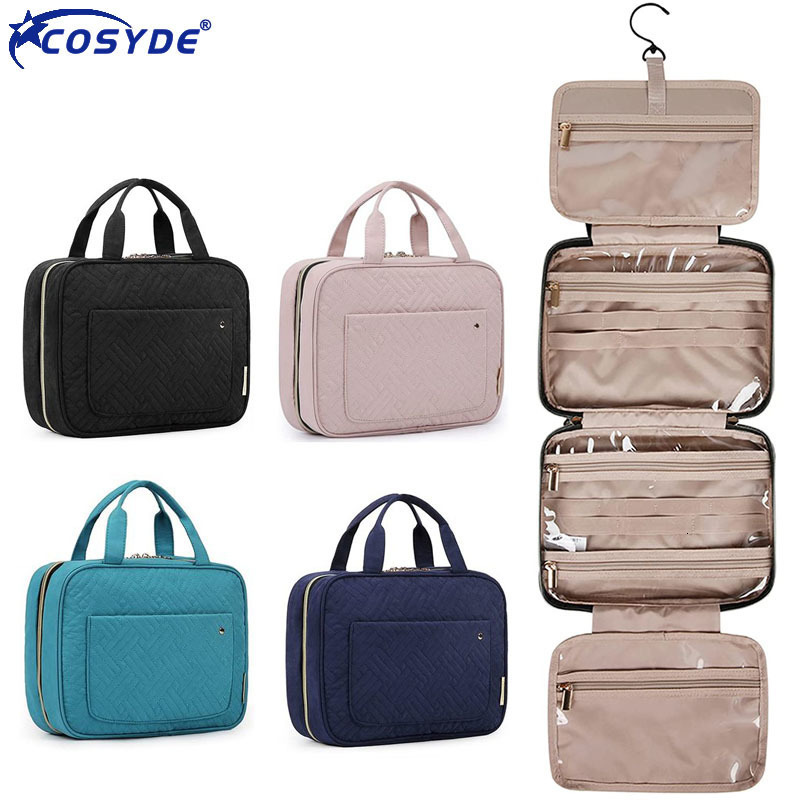 

Cosmetic Bags Cases Women High Capacity Travel Makeup Bag Waterproof Women Cosmetic Bag Organizer Case Necessaries Make Up Wash Toiletry Bag Pouch 230203, A deep blue