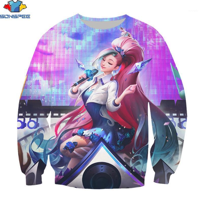 

Men's Hoodies & Sweatshirts SONSPEE Game League Of Legends Seraphine Long Sleeve Without Cap Sweatshirt Men Women 3D Printing Hip Hop Street, Haai41820