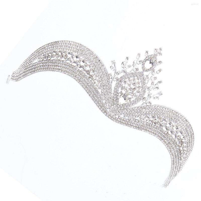 

Headpieces Girls Elegant Princess Crown Headwear Chic Glittering Ornaments With Rhinestones For Stage Show Dating Shopping NOV99